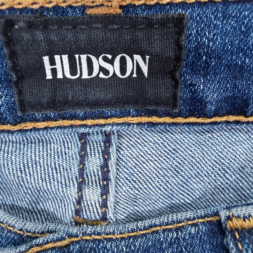 Hudson Skinny Jeans Womens 25 Excellent Blue Medium Wash Stretch Denim Low Rise - Picture 6 of 9